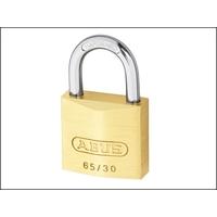 abus 6530 30mm brass padlock keyed 306