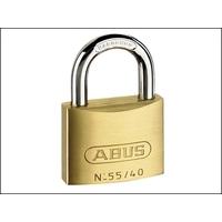 abus 5540 40mm brass padlock carded