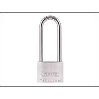 ABUS 64ti/50HB80 Titalium Padlock 50mm x 80mm Long Shackle Carded