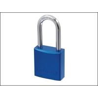 Abus 72/40 HB40 Aluminium Padlock 40mm Long Shackle Blue Keyed TT60121