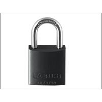 abus 7240 40mm aluminium padlock black keyed tt00260