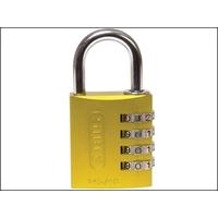 Abus 145/40 40mm Aluminium Combination Padlock Yellow 49535