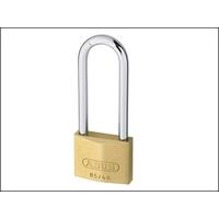 abus 6540hb63 40mm brass padlock 60mm long shackle keyed 6405