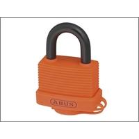 abus 70al45 45mm aluminium padlock orange 50045