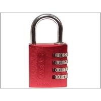 Abus 145/40 40mm Aluminium Combination Padlock Red 48829