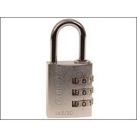 Abus 145/30 30mm Aluminium Combination Padlock Silver 46583