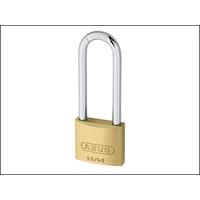 abus 5540hb63 40mm brass padlock 63mm long shackle keyed 5401