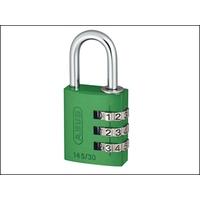 Abus 145/30 30mm Aluminium Combination Padlock Green 46580