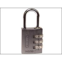 Abus 145/30 30mm Aluminium Combination Padlock Titanium 46585