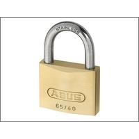 abus 65ib50 50mm brass padlock stainless steel shackle keyed 42406