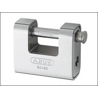 Abus 92/65 65mm Monoblock Brass Body Shutter Padlock Carded