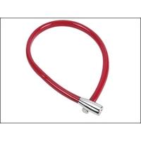 abus 190055 recoil keyed cable lock 6mm x 55cm coloured