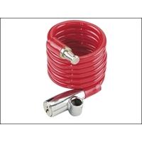 ABUS 1950/120 Recoil Keyed Cable Lock 7mm x 120cm Coloured