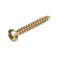 Abru Steel Woodscrew (Dia)4mm (L)30mm Pack of 20