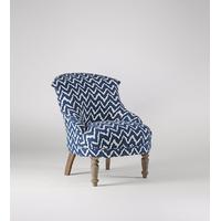 Abberwick Chair in Indigo chevron