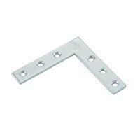 abru silver effect steel l bracket