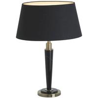 Abramo Black and Antique Table Lamp