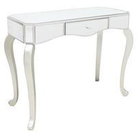 abingdon mirrored console table champagne trim