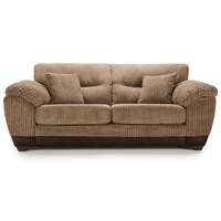 Abbey Fabric 2.5 Seater Sofa Nutmeg