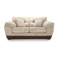 abbey fabric 2 seater sofa silver