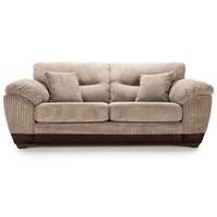 Abbey Fabric 3 Seater Sofa Mink