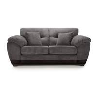 Abbey Fabric 2 Seater Sofa Charcoal