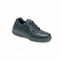 ABS 134P Ladies Black Leather Water Resistant Trainer Safety Shoe With Steel Toe Caps (UK 5/EURO 38)