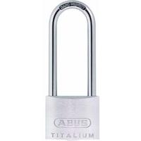 ABUS 64TI/50HB80 50 x 80mm Titalium Padlock with Long Shackle Keyed KA6512