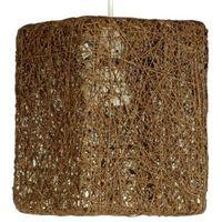 Abaca Brown Twine Square Pendant Light Shade (D)17.7cm