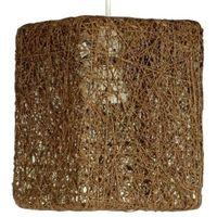 abaca brown twine square pendant light shade d177cm