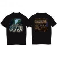 Abbey Road Mens Black Vintage Print T Shirt: Medium