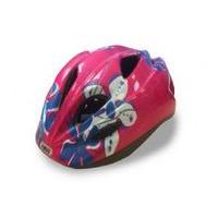 abus smiley childs helmet 52 57cm pink flower