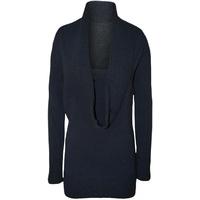 Abagail Cowl Neck Knitted Jumper - Navy Blue