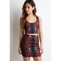 Abstract Mandala Print Skirt