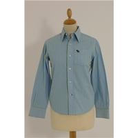 Abercrombie Size Small white and green and blue long sleeved shirt