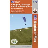 abingdon wantage vale of white horse os explorer active map sheet numb ...