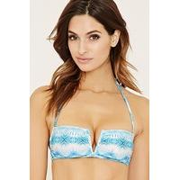 Abstract Bandeau Bikini Top