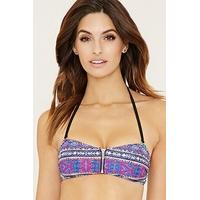 Abstract Bandeau Bikini Top