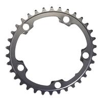 AbsoluteBLACK 110BCD 5 Bolt Spider Mount Oval Chain Ring (Training) - 36T - Grey