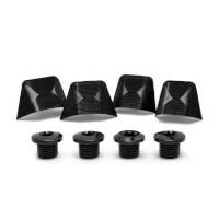 absoluteblack road bolt cover set 4 bolt shimano ultegra black