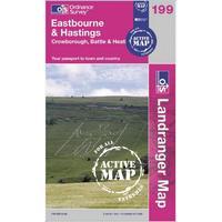 Active Landranger 199 Eastbourne & Hastings Map