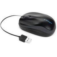 acco kensington pro fit retractable wired mouse black