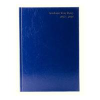 Academic 2015/16 A5 Day Per Page Diary - Blue