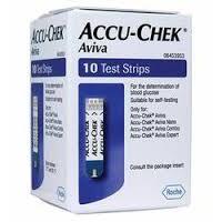Accu-chek Aviva Glucose Test Strips - 10 strips