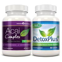 Acai Berry Complex 455mg with Colon Cleanse Pack 1 Month Supply