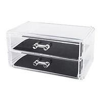 Acrylic Transparent Makeup Storage Double Layer Cosmetics Storage Drawer Cosmetic Organizer