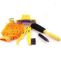ACACIA Bicycle Chain Cleaner Cycling Clean tire Brushes Tool kits set Mountain Road Bike Cleaning gloves Accessories