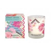 accessorize sweet lotus scented candle 1 x 150g scented candle burn ti ...