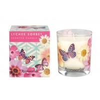 ACCESSORIZE LYCHEE SORBET Scented Candle 1 x 150g Scented Candle, burn time approx 35 hours