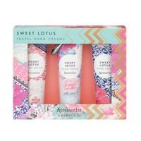 accessorize sweet lotus travel hand creams 3x30ml hand creams in carto ...